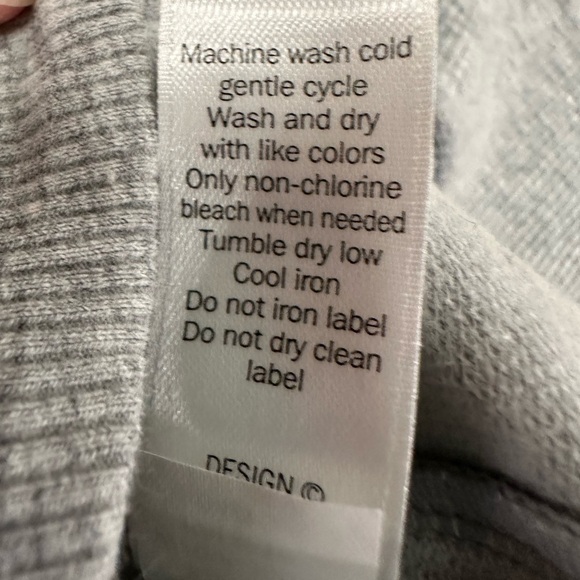 Athleta Track Pullover French Terry Gray Sweatshirt Running Walking medium - Picture 15 of 16